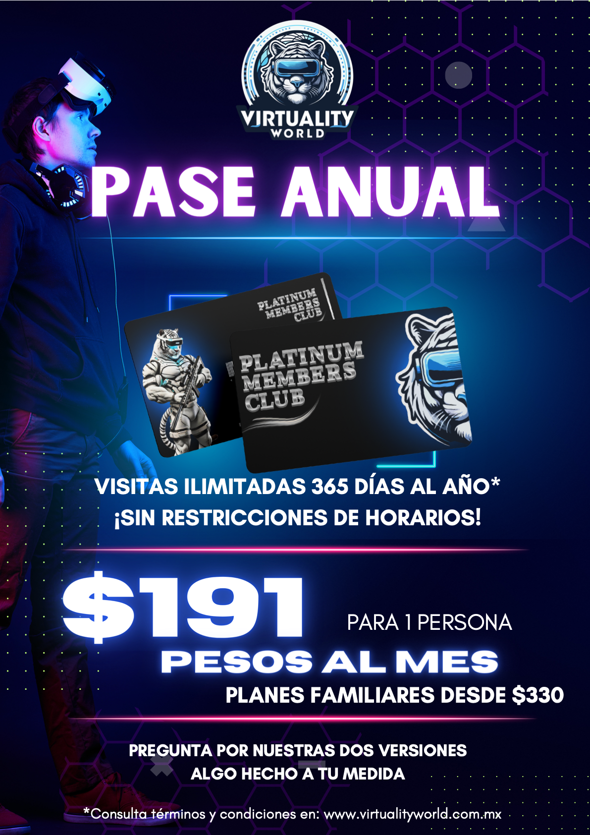 Pase Anual Virtuality World página 1