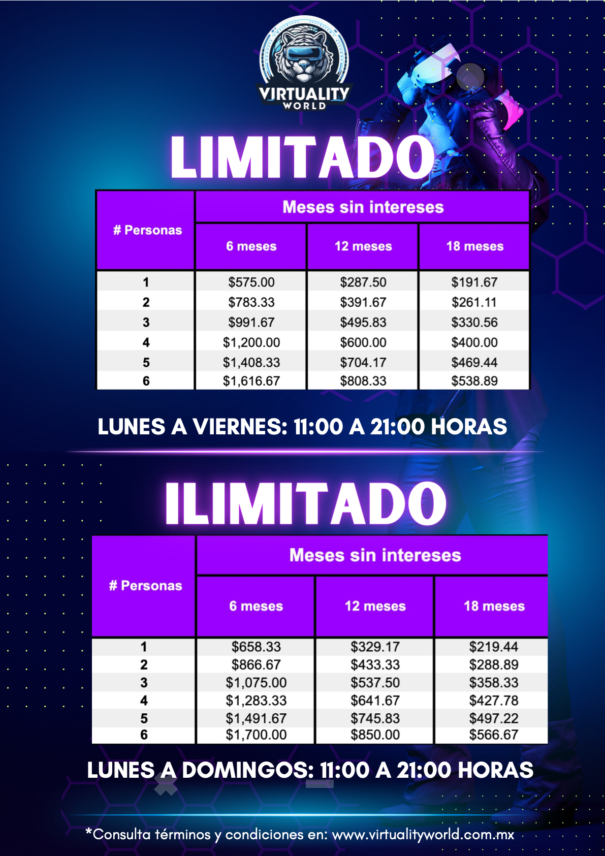 Pase Anual Virtuality World página 2